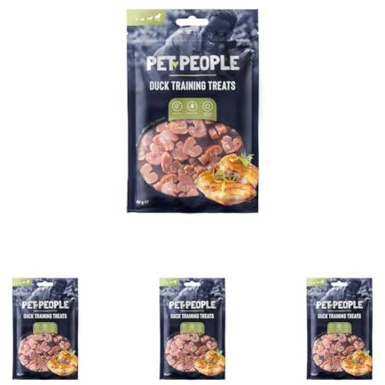 Pet People Duck Training Treats 80g, Natural, Grain Free, High Protein, Dental Care, Dog Snacks - 8pc, 80g (8 Bags) (Pack of 4)