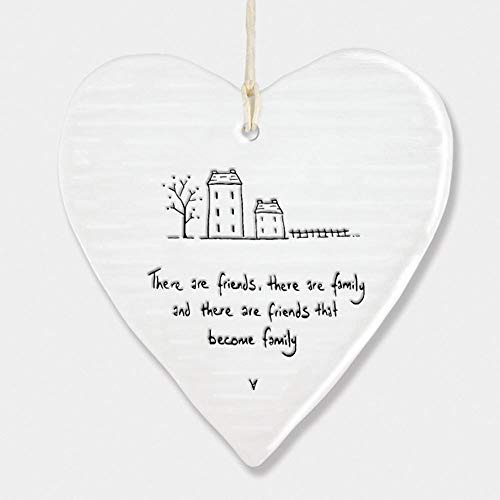 ‘Friends and Family’ Wobbly Hanging Heart
