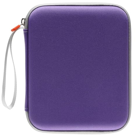 Custodia per carte Yoto, 80 tasche, 10 pagine, con cerniera, per lettore di mini schede audio, colore: viola