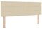 vidaXL Kopfteil Linien-Design Creme 140 cm Stoff