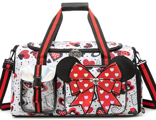 Borsone Palestra Bambina– Zaino Piscina con Scomparto Scarpe – Borsa Sportiva per Danza, Ginnastica e Nuoto – Weekend Duffel Bag