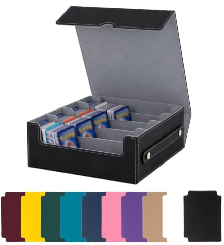 ZORVENIX Boîtes de rangement pour cartes à collectionner pour plus de 2400 cartes, boîte de rangement pour cartes à collectionner