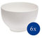 Villeroy & Boch vivo by Basic White Schalen Set 6 Personen, Spülmaschinenfest, Mikrowellensicher, Müslischalen, Schüsseln, Bowl, Suppenschüsseln, Salatschüssel, Essschalen, Premium Porzellan, Weiß