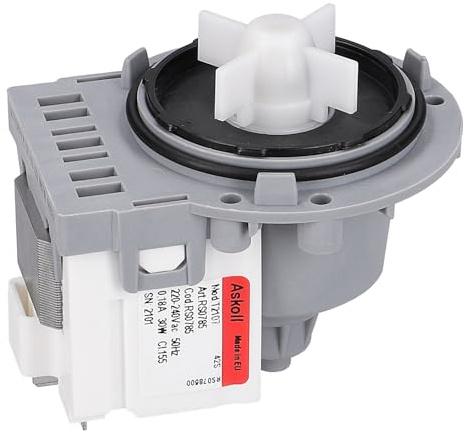 LUTH Premium Profi Parts Ablaufpumpe Pumpe kompatibel mit Askoll 290735 290875 AEG Electrolux 53188943574 mit Schraubenbefestigung Bügeln für Waschmaschine