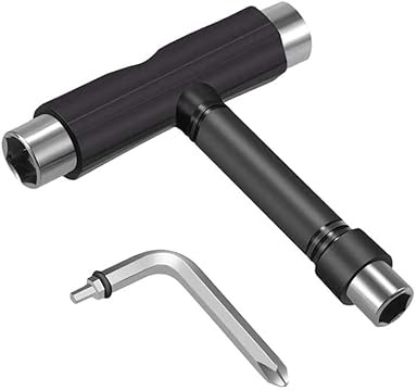 TLHB Skate Tool All-in-One, Muti-Function Portable Skateboard T Tools Accessory with T-Type Allen Key and L-Type Phillips Head Wrench Screwdriver