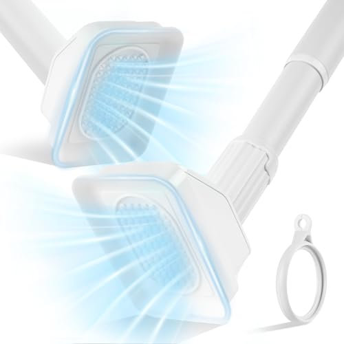 Gardinenstange mit Saugnäpfen,Teleskopstange ohne Bohren für Vorhänge, Tragfähigkeit 100kg, 120-200cm Länge, 33mm Durchmesser, Starke Haftung auf Fliesen/Keramik, Für Badezimmer & Kleiderschrank, Weiß