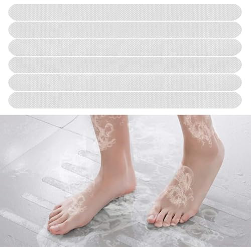 36Pcs Non Slip Bathtub Stickers, High Adhesive Anti Slip Shower Stickers, Floor Grips for Bathtub Shower Stairs - Clear