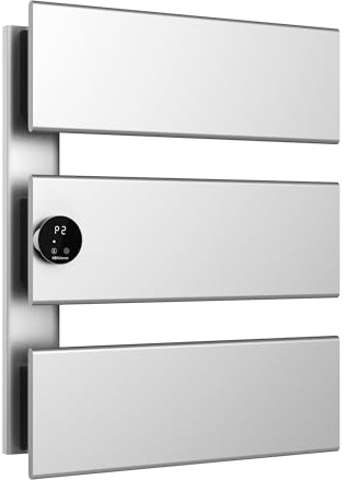 K&KALONZO Electric Towel Warmer, 18.35 W x 22.8 H Wall-Mounted Towel Heater with Built-in Timer, Waterproof Aluminum Towel Warmer for Bathroom, Support Plug-in and Hardwired, Silver, K3-L-S