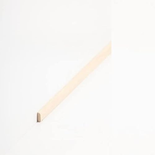 PROVISTON Baguette de recouvrement en bois massif Abachi, 4 x 10 x 2000 mm, à coller, visser et clouer, plinthe par PROVISTON - 2 m - 1 pièce