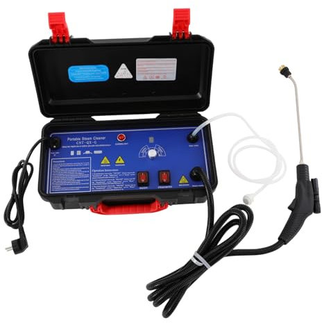 KEESUNG Limpiador de vapor de alta presión, 3000 W, 220 V, máquina de limpieza de vapor de alta temperatura, portátil, dispositivo profesional con caja de almacenamiento para suelo, paredes,