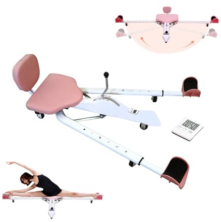 Split Machine, with Timer, Leg Stretcher Machine 0-180°, 6 adjustable length levels(74–127 cm), Soft Seat, Suitable for Dancers and Gymnasts, Training and Stretching, Flexibility, Supports up to 150kg