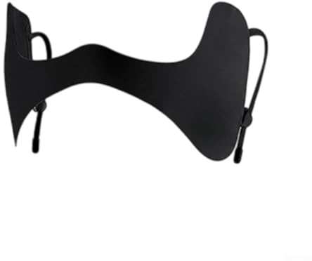 Hosrivae 3D Butterfly Cycling Eye Cover for Sun Protection & Skin Care – Seamless, Elastic Ear Loops, Contour-Fitting Design for Face Shape Enhancement, 23(BLACK)