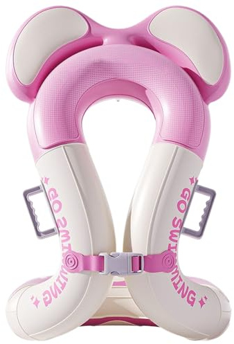 Children Float Jacket - Inflatable Swim Vest Ring | Adjustable Safety Buckle Pool Trainer for Boys, Girls, Children Water Sports Aid for Beach, Pool, Lake, Summer Swimming Practice