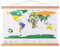 Ywlake Cornici per Poster A4, Ganci per Cornice per Poster in Legno e Legno Chiaro magnetici Kit da Appendere per Stampe artistiche su Tela (21cm, Teak)