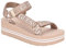GUESS Damen Avin Keilsandale, Roségold, 37.5 EU