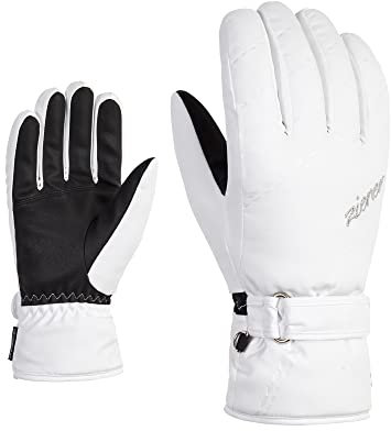 Ziener Damen KORVA Ski-Handschuhe/Wintersport | warm atmungsaktiv, white, 8,5