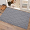 COSY HOMEER Fussmatte Innen 60 x 90 cm, Schmutzfangmatte Waschbar 1,5 cm Dicke, Eingangsteppich Sauberlaufmatte Hundeteppich Maschinenwaschbar für Flur, Küche, Hintertür, Grau