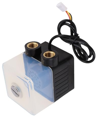 Dioche Bomba para PC de 12 V SC-400T Bomba de Agua Ultra Silenciosa de 12 V CC y Tanque de Refrigeración Líquida para CPU | Caudal de 300 L/h | Soporta Pruebas de Velocidad | Funcionamiento