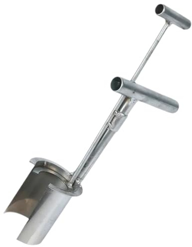 Bulb Planter Tool Heavy Duty Long Handle Stainless Steel Seed Planter Tool for Digging Holes to Plant Tulips Iris Daffodils