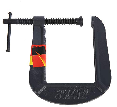 Annadue Heavy Duty G Type Woodworking C Clamp for Carpentry, Clamping Device 70mm/180mm, Steel Vise with Torsion Handle, Sturdy and Durable Clamp (Clamping Thickness 70*Depth 110mm)