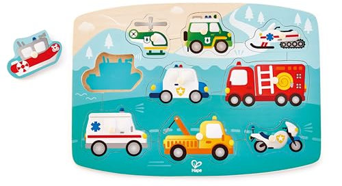 Hape E1406 Puzzle Einsatzfahrzeuge