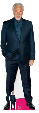STAR CUTOUTS CS689 Life Size Cut Out with Mini Version of Tom Jones Red Carpet, Cardboard, Multi-Colour, 177 x 58 x 177 cm