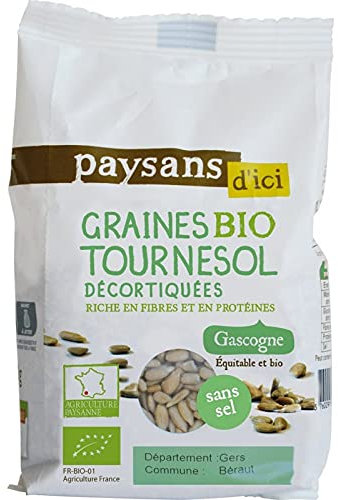 Graines de tournesol décortiquées de Gascogne bio & équitable