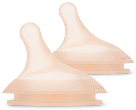 Suavinex, Anti-Colic Zero Zero Flaschensauger, anpassbarer Fluss, speziell für Mischstillen, +0 Monate, 2 Stück