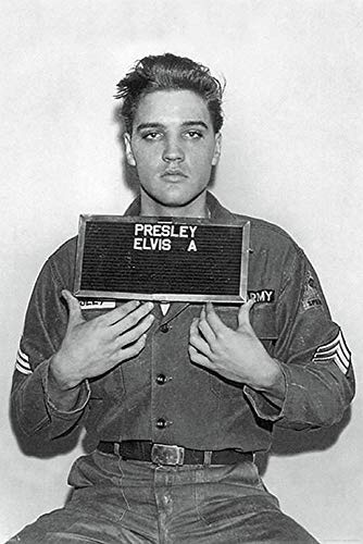 Close Up Elvis Presley Poster Mugshot Polizeifoto (61cm x 91,5cm)