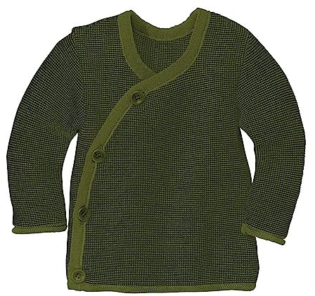 Disana Veste mélangée pour bébé et enfant - 100 % laine mérinos bio - Respirante, chaude et douce - Unisexe - Taille 50-104 - Durable et équitable - Avec fermeture par enroulement - Fabriqué en
