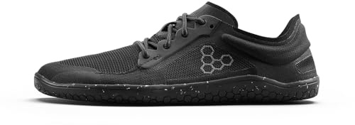 VIVOBAREFOOT Primus Lite 3.5 Mens Barefoot Shoes | Build Strength, Balance & Mobility | Lightweight for Training & Running | Wide Fit Grounding Shoes | Vegan Obsidian
