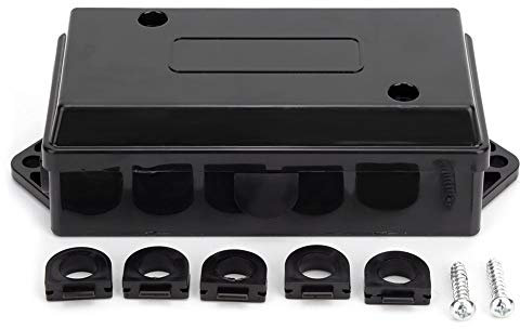 Ymiko Trailer Wiring Junction Box, Trailer Junction Box, US 7 Way Trailer Wiring Junction Box Waterproof Wire Cord Junction Box