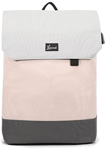 LOVEVOOK Rucksack Damen, 17 Zoll Laptop Rucksack Schulrucksack Mädchen Teenager mit Laptopfach & Anti Diebstahl Daypack Elegant für Reisen, Uni, Schule u. Büro, Rosa