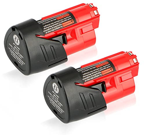 2X Waitley 12V 3.0Ah Li-ION Batterie pour Milwaukee M12 M12B 48-11-2411 48-11-2420 48-11-2401 48-11-2402 M-12 M12 Outils de Batterie