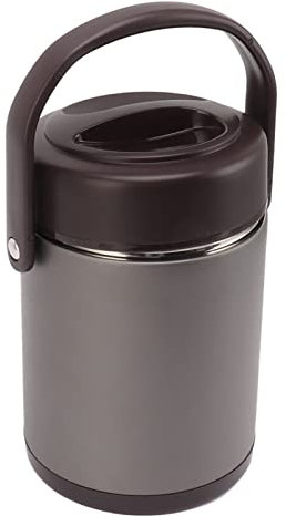 Bocal Alimentaire Isotherme 2L, Récipient Alimentaire Isotherme avec 2 Inserts De Récipient De Stockage, Récipients À Soupe Isothermes À Double Paroi sous Vide en Acier Inoxydable