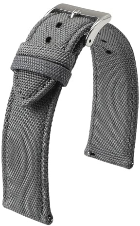 Premium vattentätt klockarmband i segelduk 18 mm 19 20 21 22 24 snabbkopplingsrem nylon for herrar