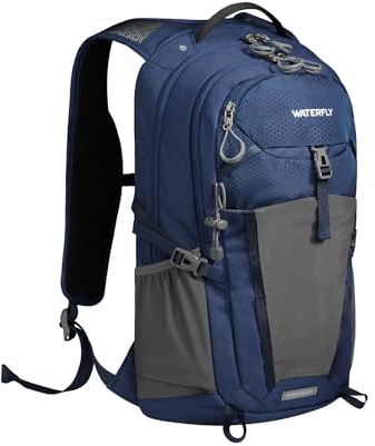 WATERFLY Small Lightweight Hiking Backpack: 20L Outdoor Daypack with Phone Pocket, Hydration Compatible, Breathable Backpanel, Multi-Compartment for Camping Trekking Travel Women Men