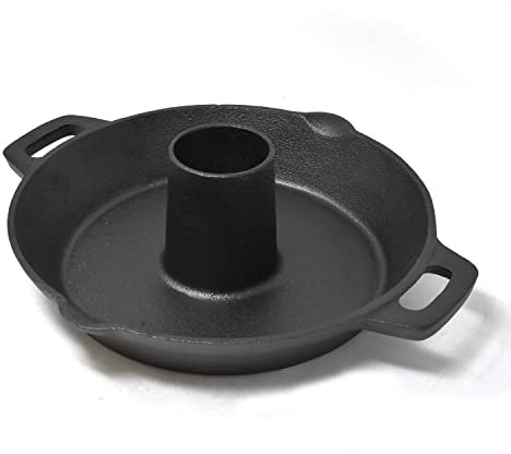 ﻿﻿Joeji's Kitchen Chicken Roaster Stand Cast Iron BBQ or Oven Rotisserie Stand for Beer Can Chicken Poultry Beef Kebabs & More