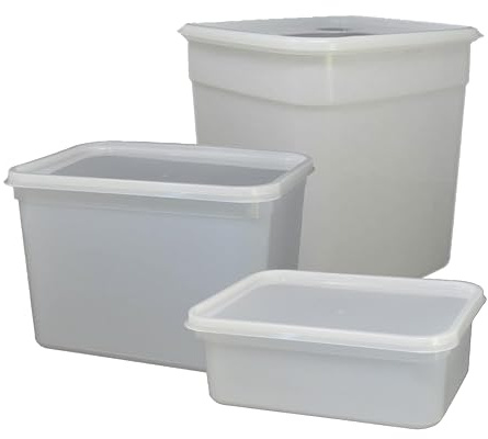 We Can Source It Ltd – 4L Reusable Ice Cream & Food Storage Containers with Lids – Stackable, Airtight, Freezer & Dishwasher Safe – Perfect for Meal Prep, Kitchen Organization – Pack of 20