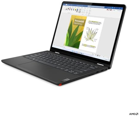 Lenovo 13w Yoga Hybrid (2-in-1) 33.8 cm (13.3) Touchscreen WUXGA AMD Ryzen™ 5 7530U 8 GB DDR4-SDRAM 256 GB SSD Wi-Fi 6 (802.11ax) Windows 11 Pro Black