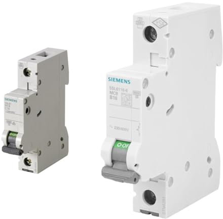 SIEMENS - Leitungsschutzschalter 6kA 1 polig Typ B 32A & 16-6 von Siemens, 6 kA, 1-polig, B-16