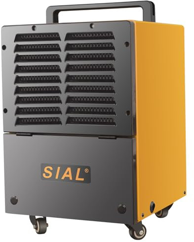 SIAL 30 L/Día Deshumidificador Industrial C30 - Con Tanque y Drenaje - Secadoras de Edificios Comerciales - Adecuado para Sótanos y Habitaciones Grandes Con Una Superficie de 30-50 ㎡