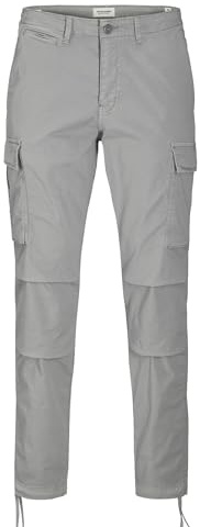 Jack & Jones Pantaloni Cargo Male Tapered Fit Pantaloni Cargo, Ultimate Grey, 31W x 30L