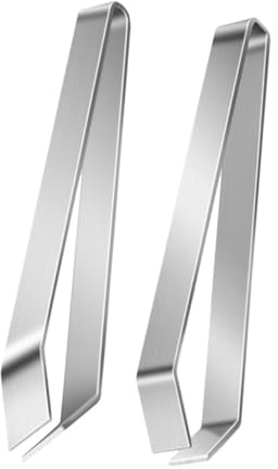 VALICLUD 2pezzi Pinzette Per Lische Di Pesce in Acciaio Inossidabile Strumento Da Cucina Per Rimuovere Lische e Peli Sottili Da Pesce e Carne Design Ergonomico Per Presa Sicura
