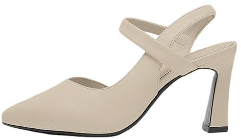 Tacchi Donna Slingback Donna Tacchi Heels Dance Sandali Con Tacco Plateau Neri Scarpe Decollete Nere Blu Decolte Alto Cerimonia Argento Eleganti Comode Largo Sintetica Shoes for Women 40 Marrone