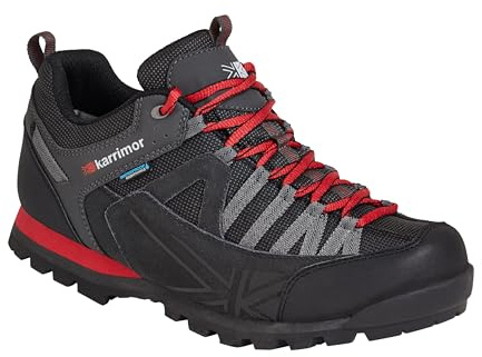 Karrimor herr Spike Low 3 vandringsskor, Svart, rött, 41 EU