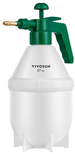 VIVOSUN 0.8L Pulvérisateur Portatif de jardin, Pulvérisateur à Pression avec Buse Réglable en Laiton Pulvérisateur à Pompe Pulvérisateur,Arrosage Efficace Plantes et Nettoyage Intérieur/Extérieur Vert