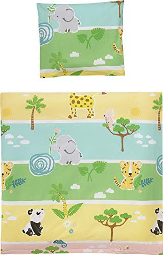 Erwin Müller Kinder-Bettwäsche Edelflanell bunt Größe 1x 80x80 cm + 1x 35x40 cm