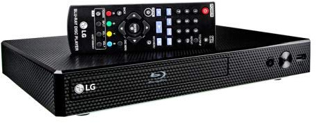 LG BP350 Blu-ray Disc & DVD Player Full HD 1080p Upscaling with Streaming Services, Built-in Wi-Fi, HDMI Output and Smart HI-FI-Compatible, Bundled with Alphasonik HDMI Cable Included