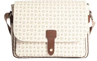 Pollini Borsa Heritage Classic con patta Avorio/Marrone